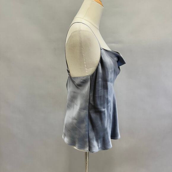 Intermix Fayette Cowl Neck Silk Camisole in Gray Size Large - Picture 10 of 15